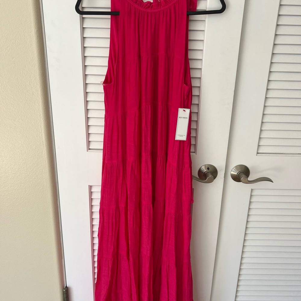 Red Dress Boutique Pink Halter Maxi Dress